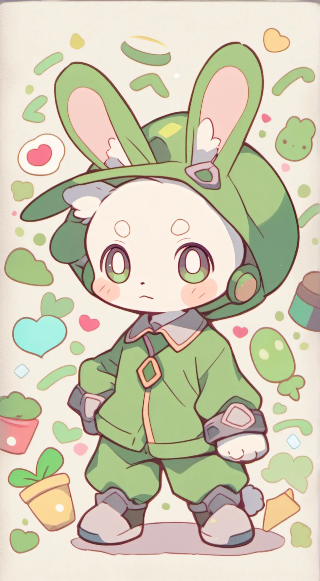 ai character: hoppy hopscotch  background