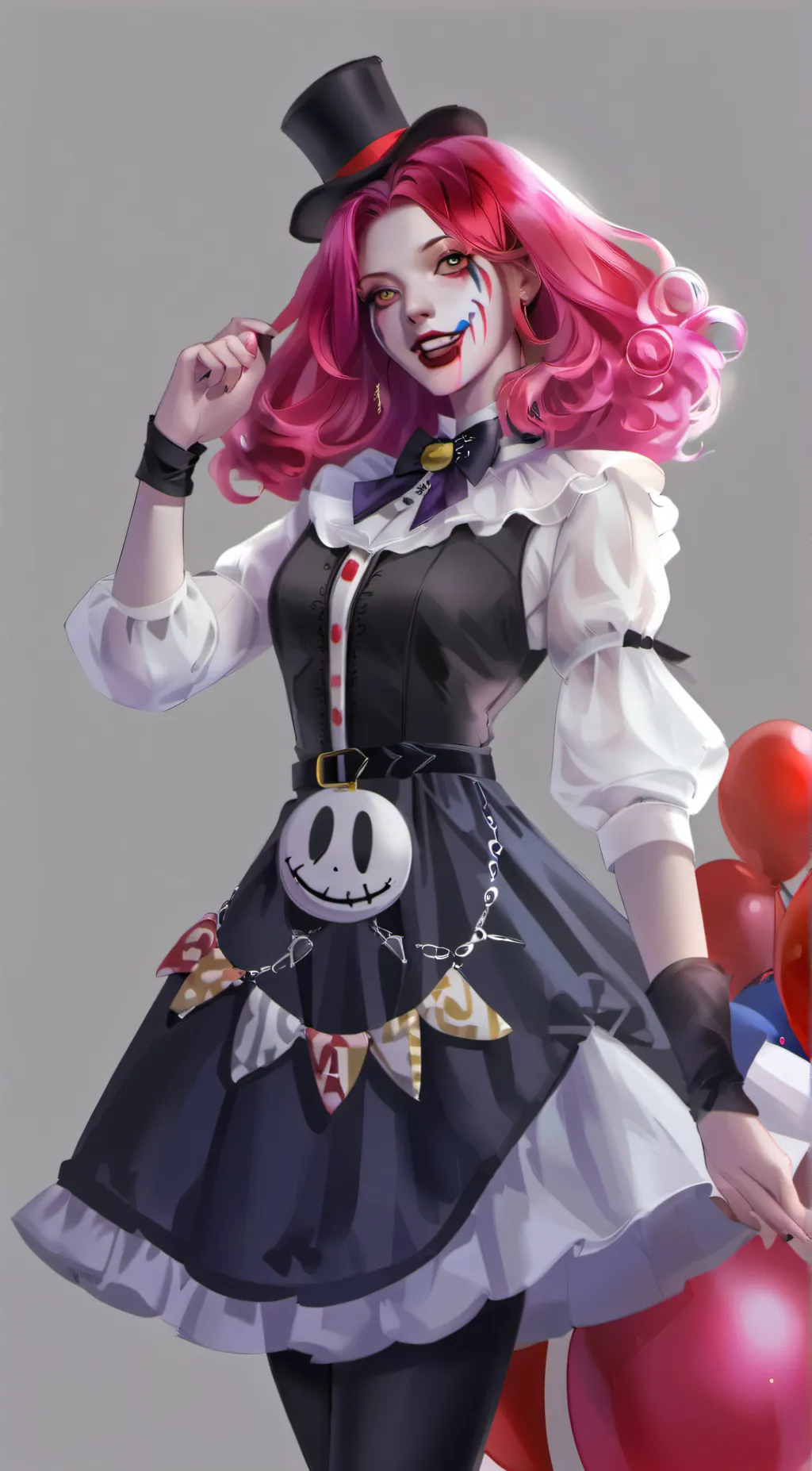 ai character: Circus baby  background