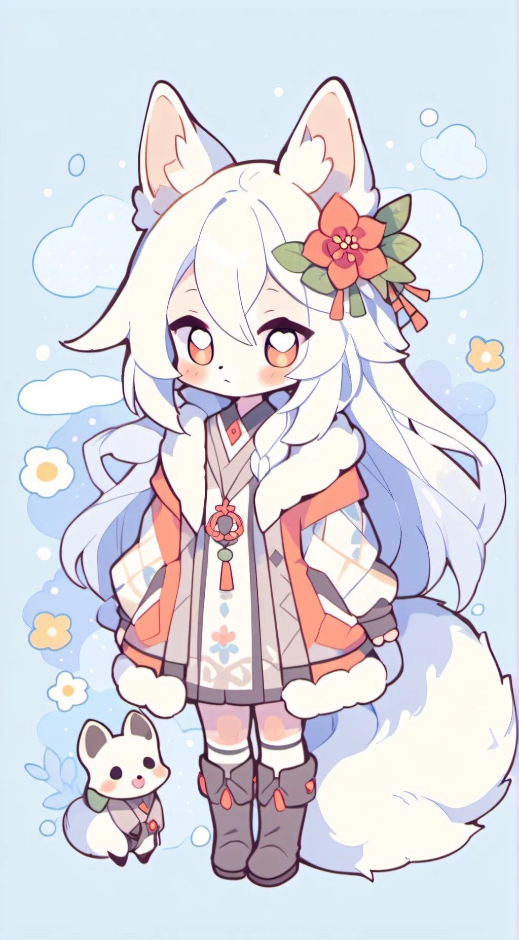 ai character: Foxie background