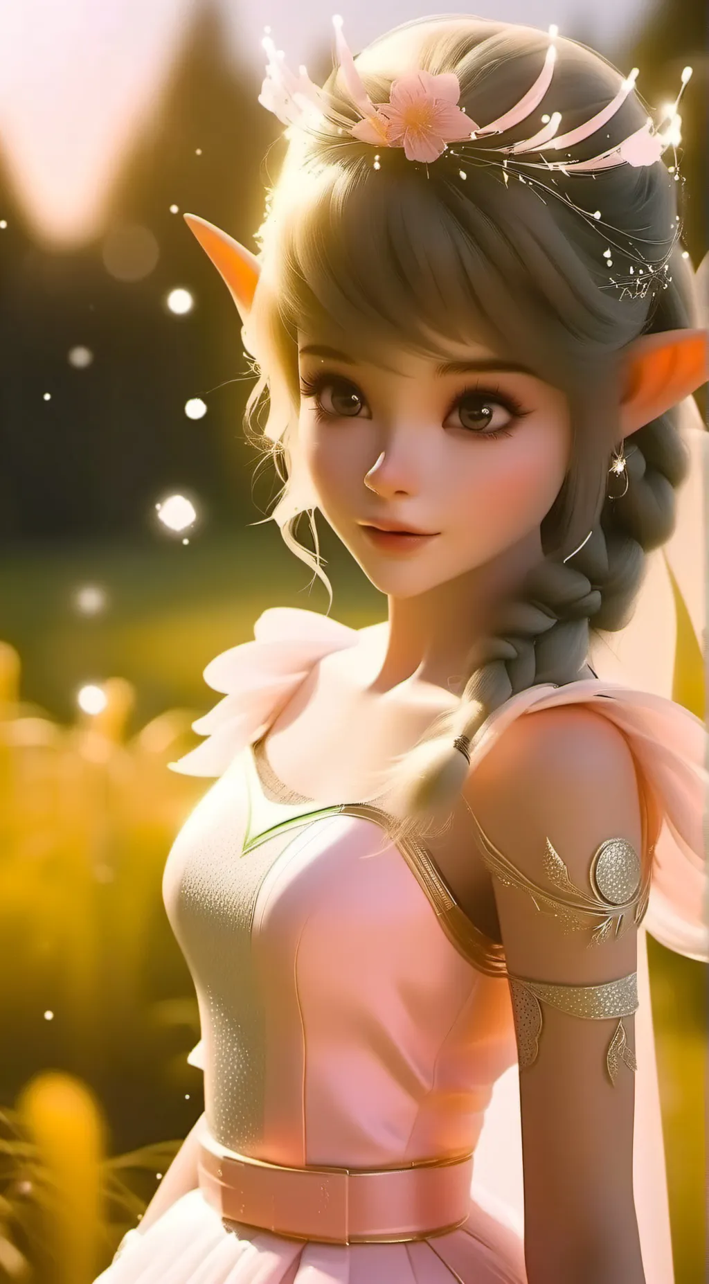 ai character: Sparkle The Elf background