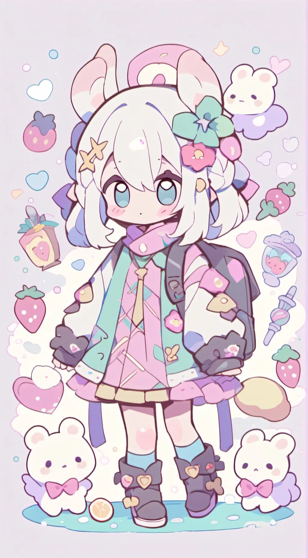 ai character: Animatic battle background