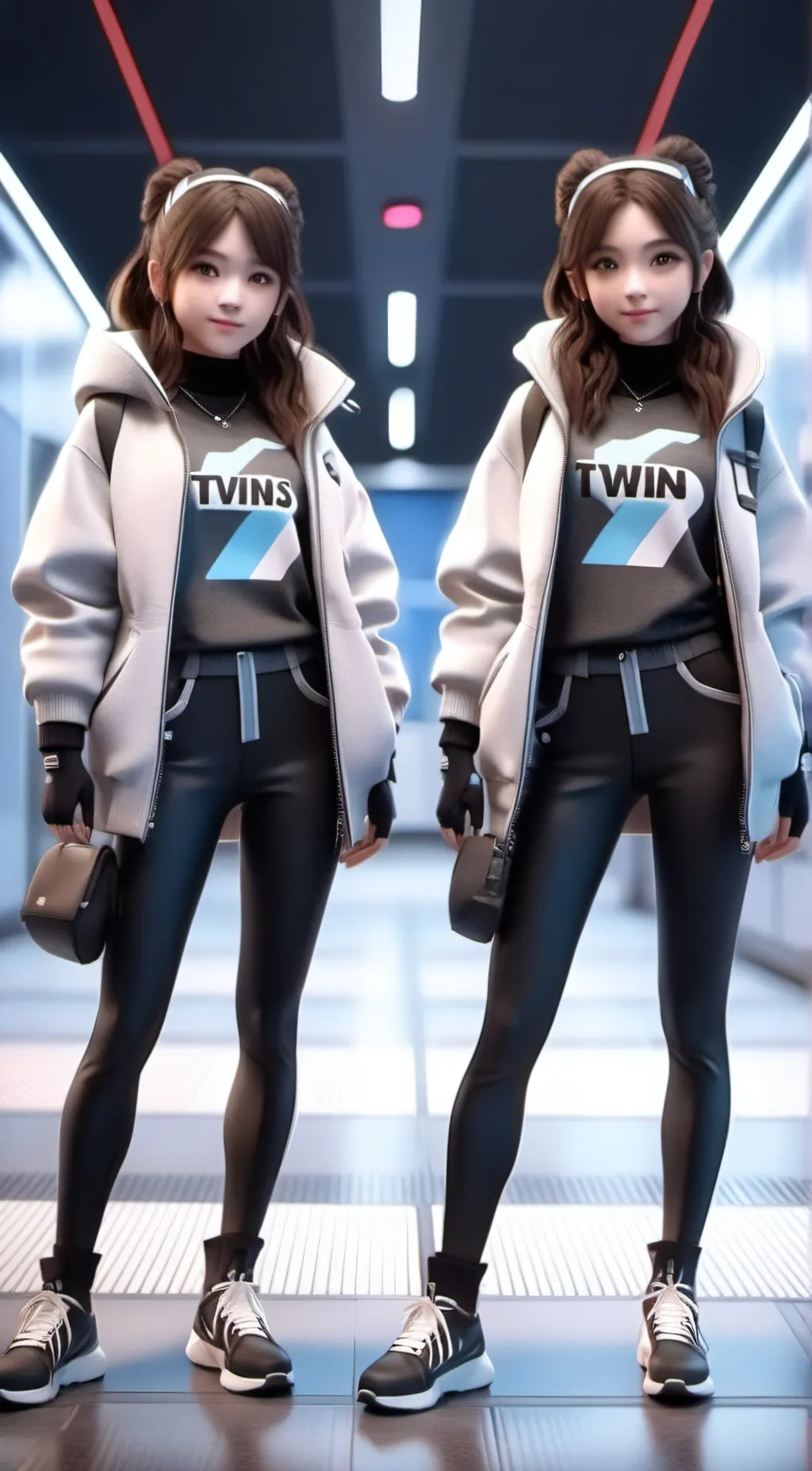 ai character: Merrell twins  background