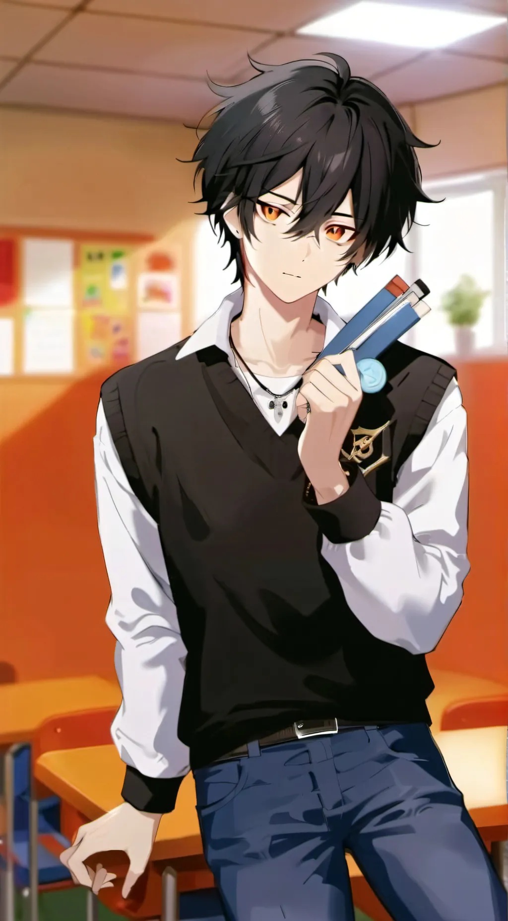 ai character: ◇Asher◇ background