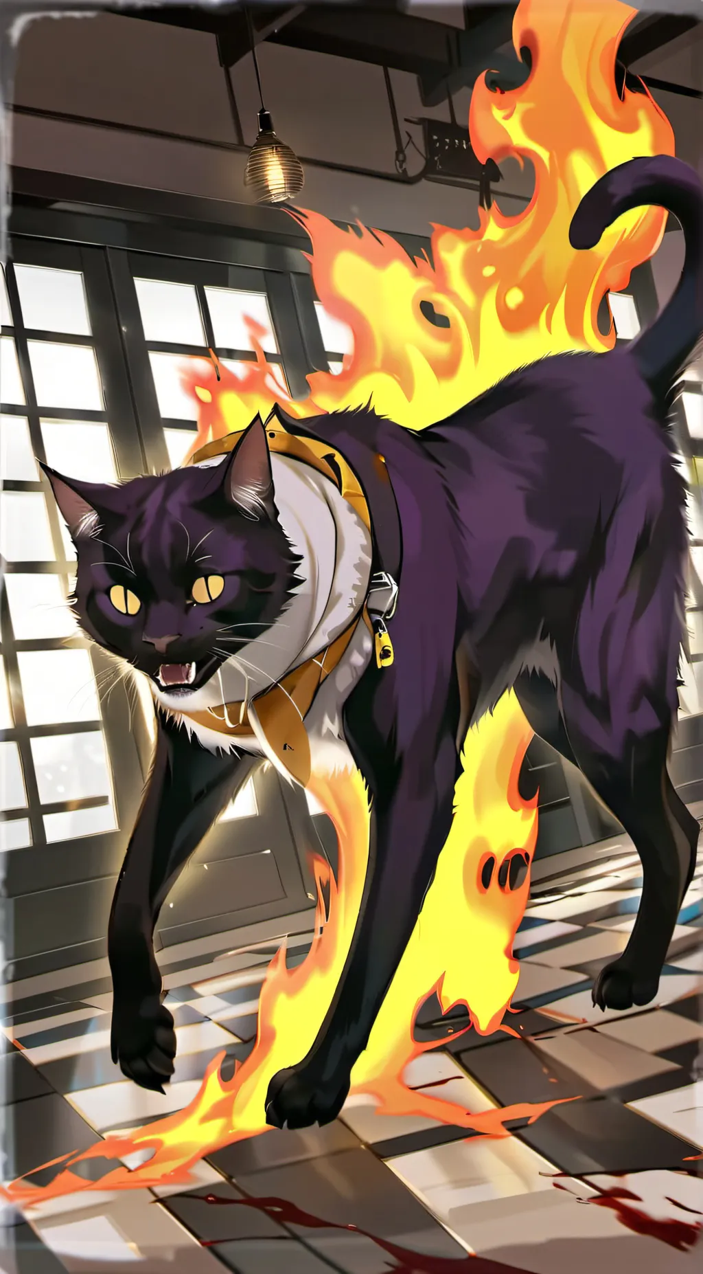 ai character: catnap background