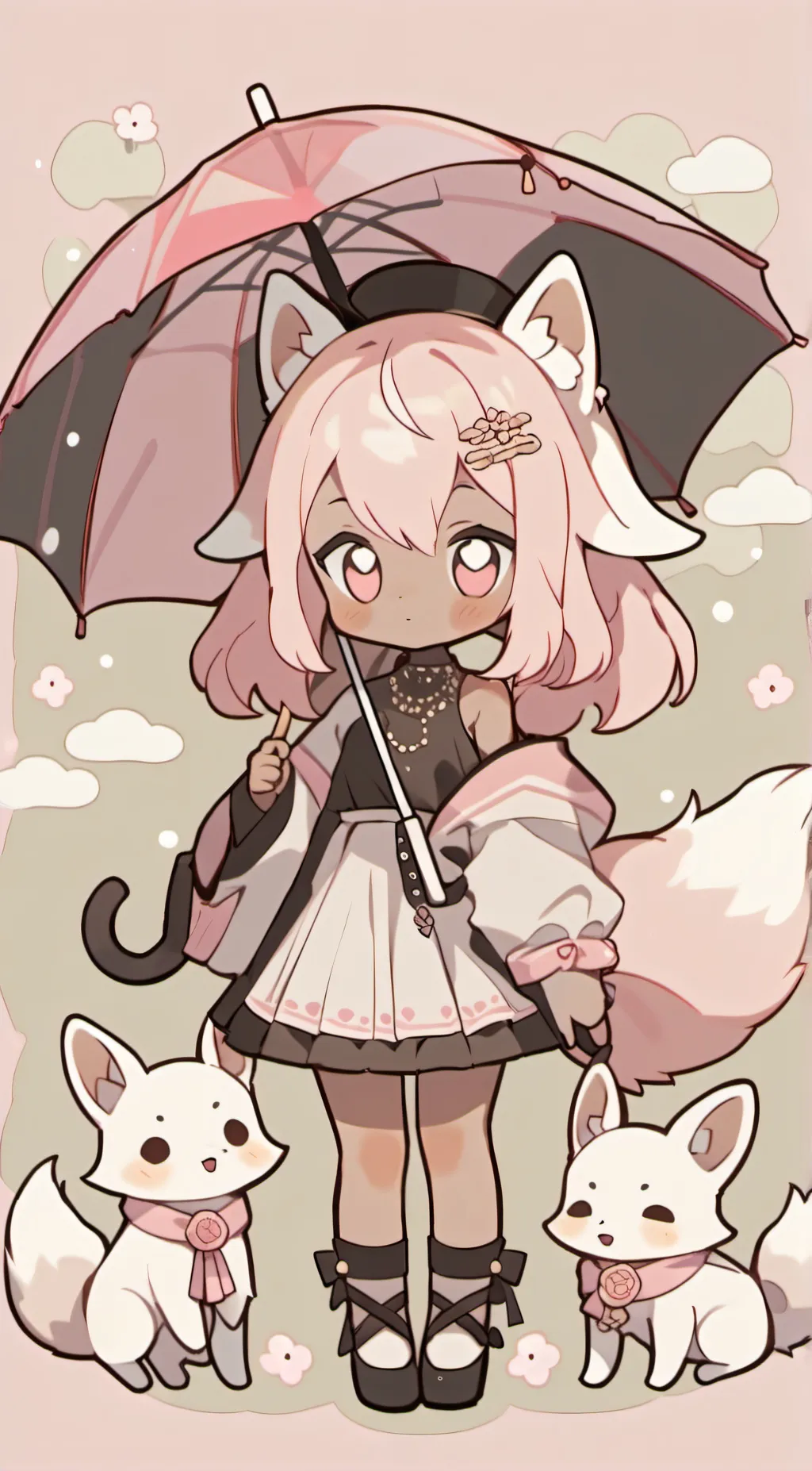 ai character: Kikiana foxchu background