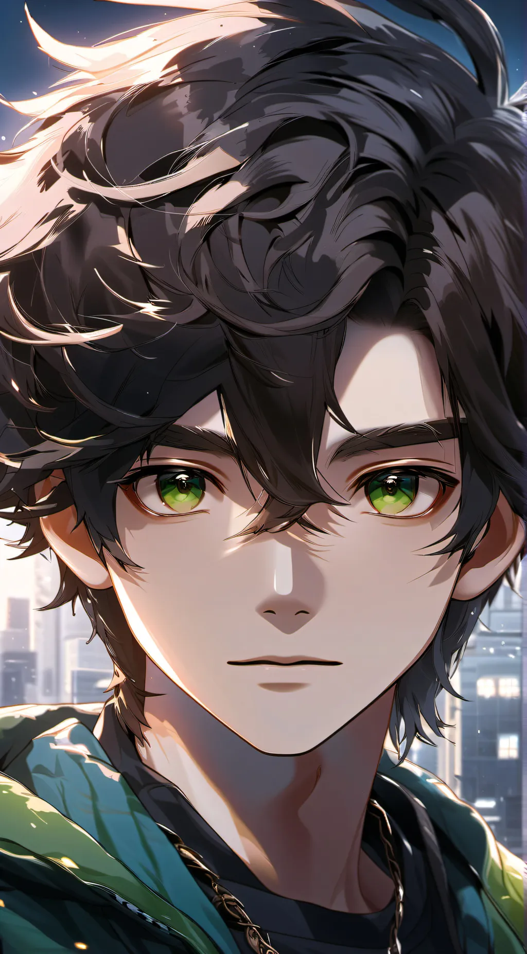 ai character: Adrien  background