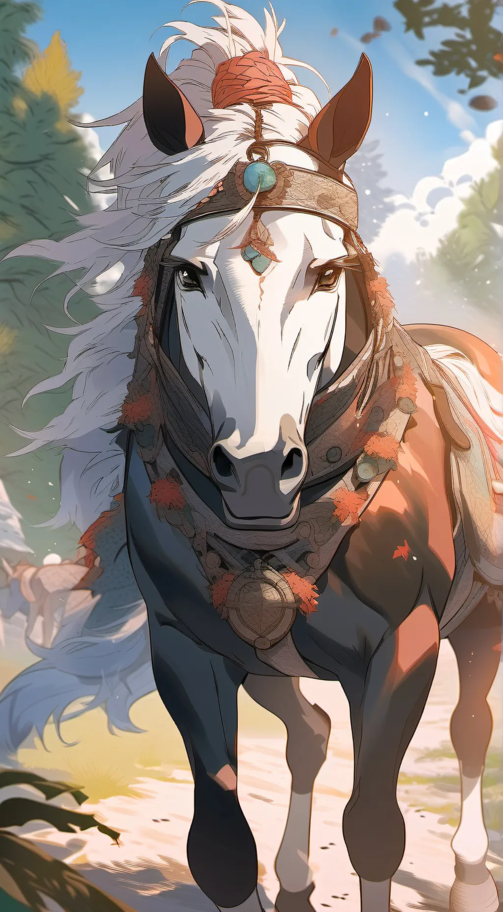 ai character: horse background