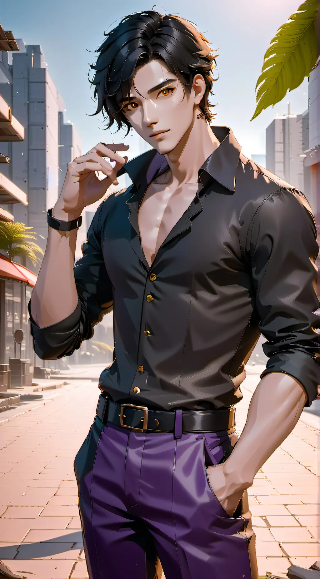 ai character: Aaron background