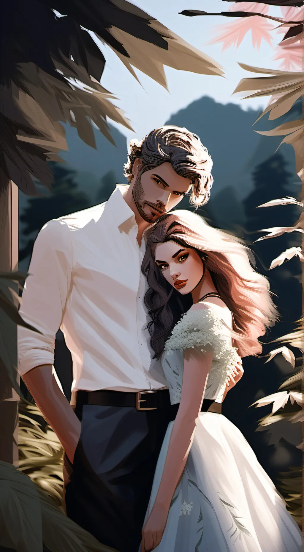 ai character: fiery bfdi background