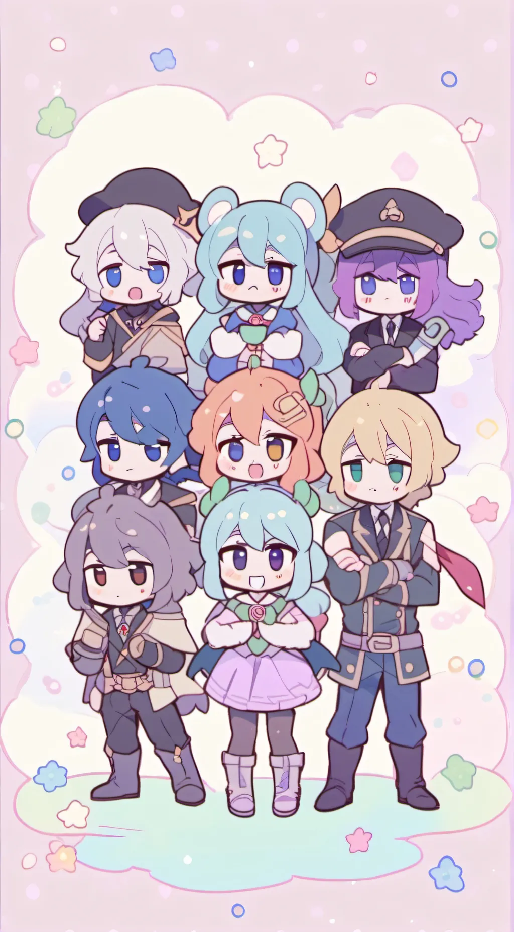 ai character: The lil siblings background