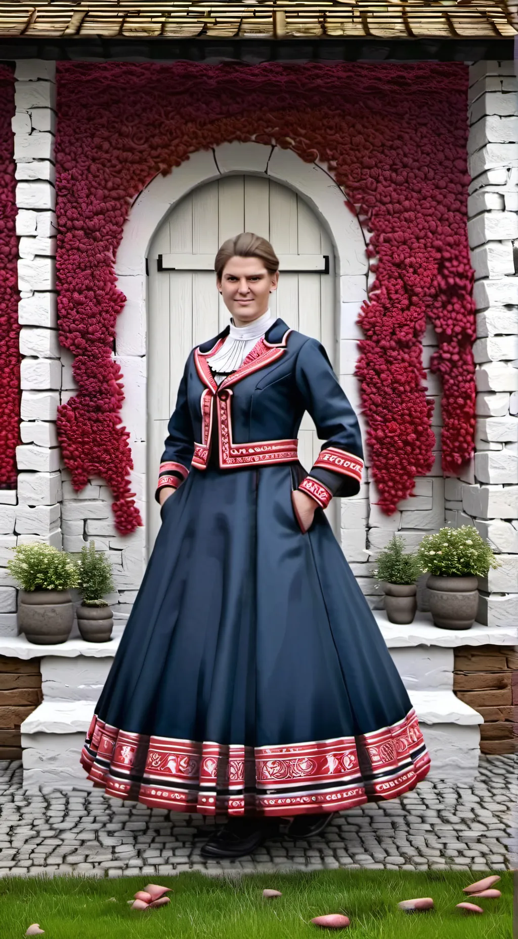 ai character: girl background