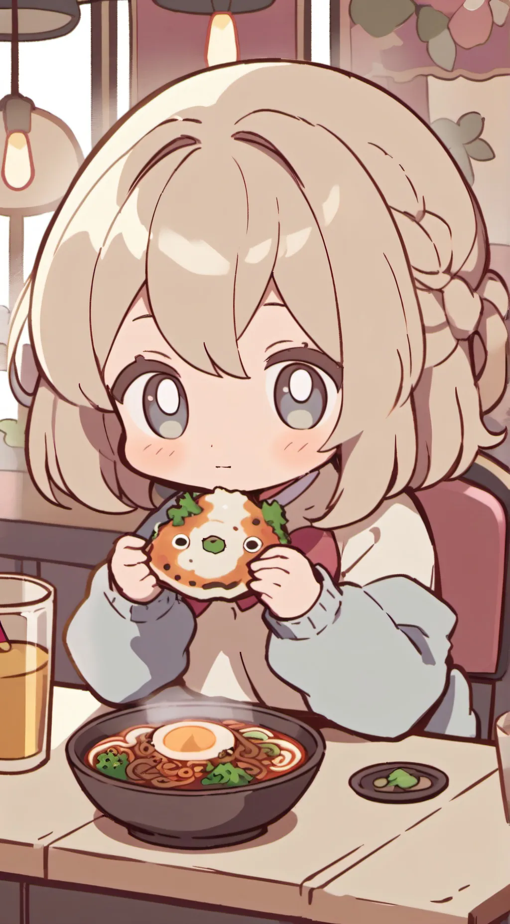 ai character: baby mikosa background