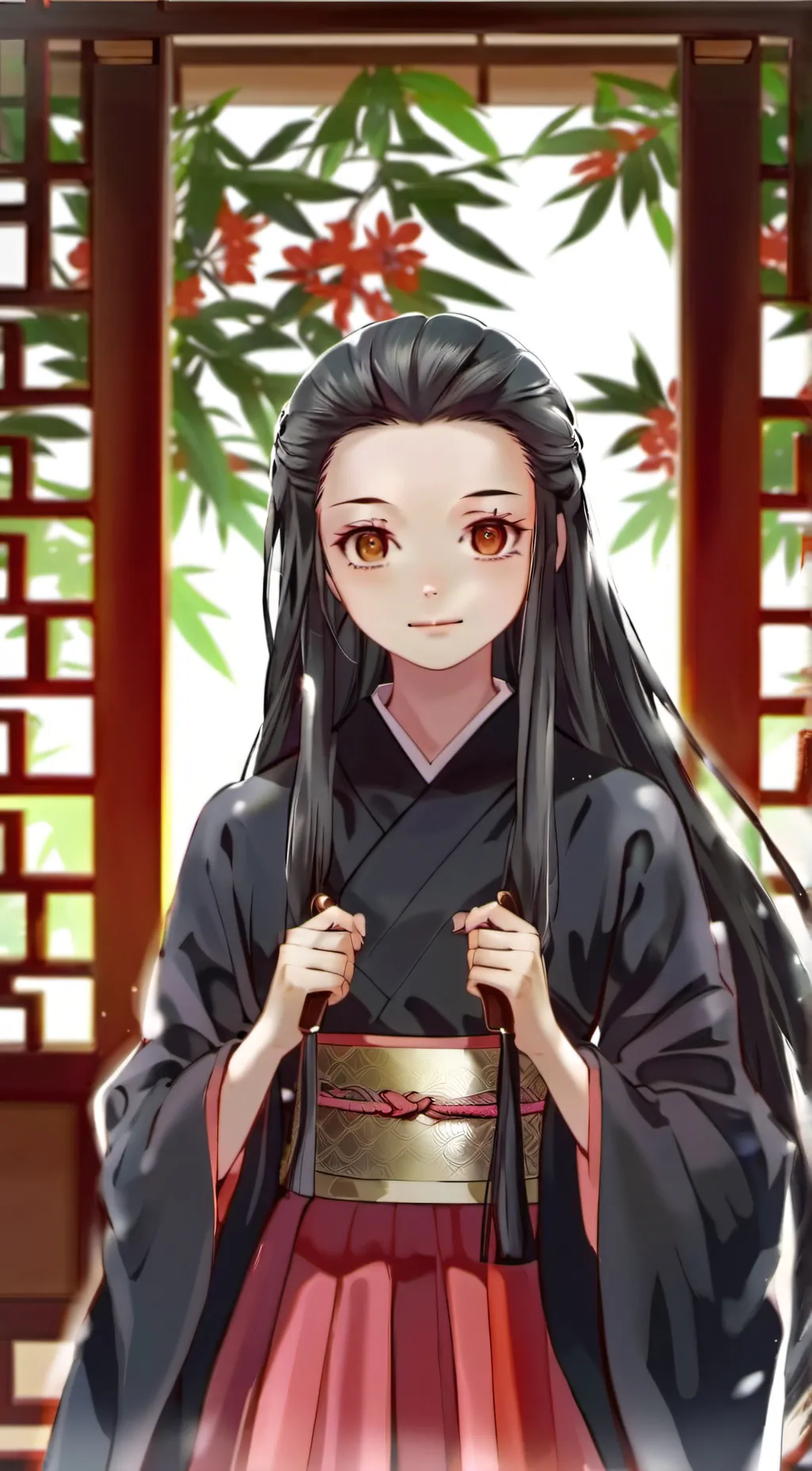 ai character: Nezuko Kamado  background