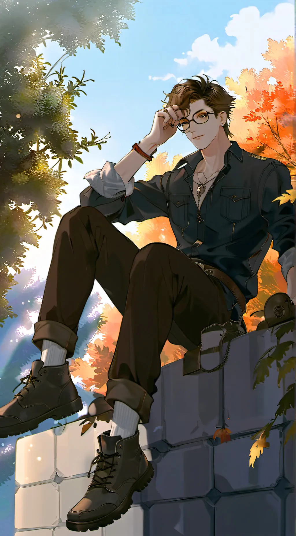 ai character: Chester Halfield background