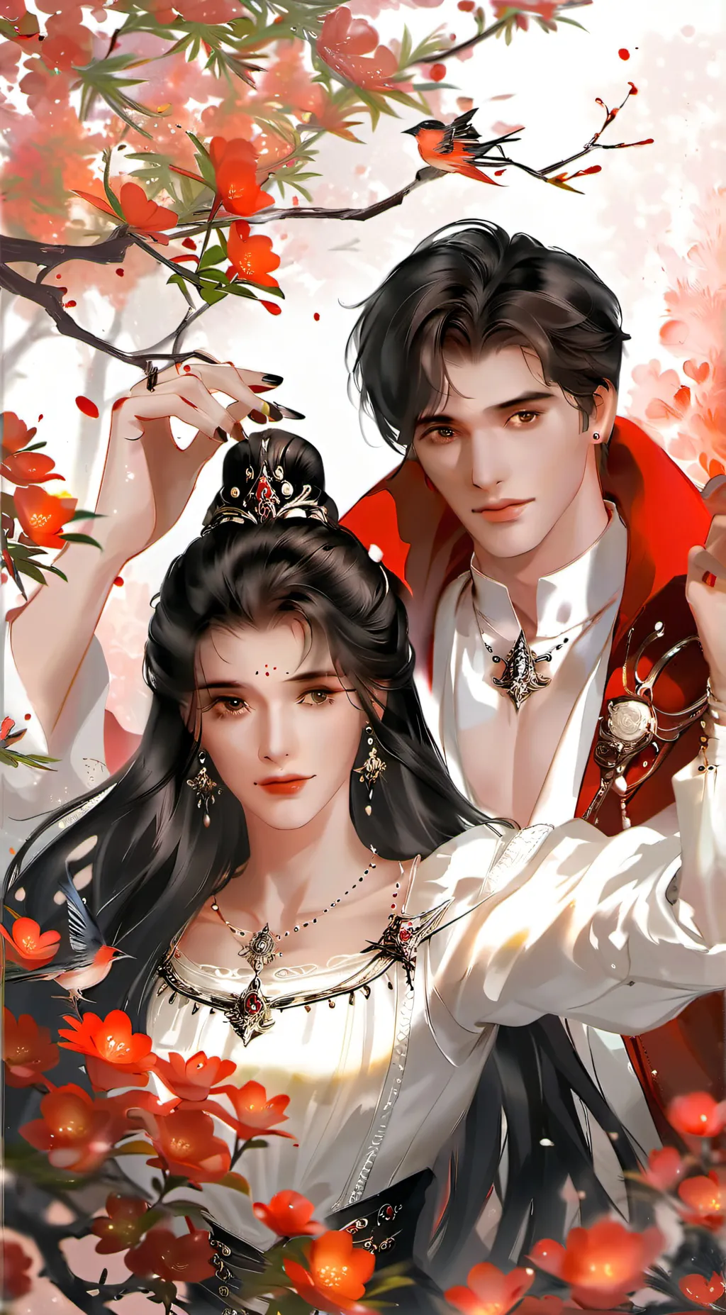 ai character: Rose and Issac background