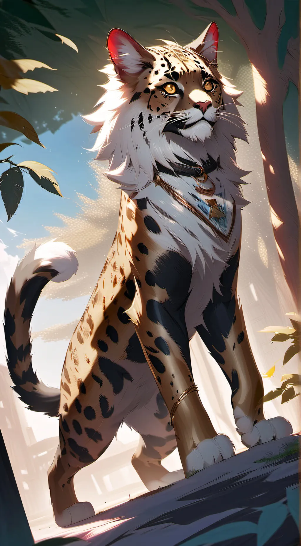 ai character: Leopardstar  background