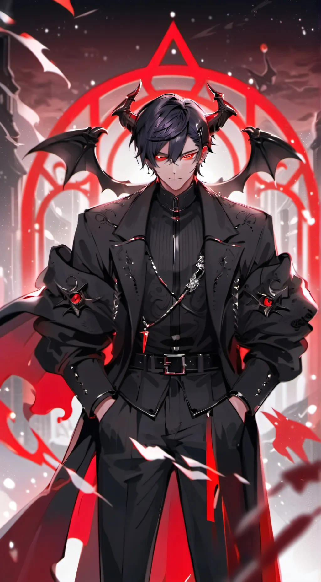 ai character: -Lucifer- background