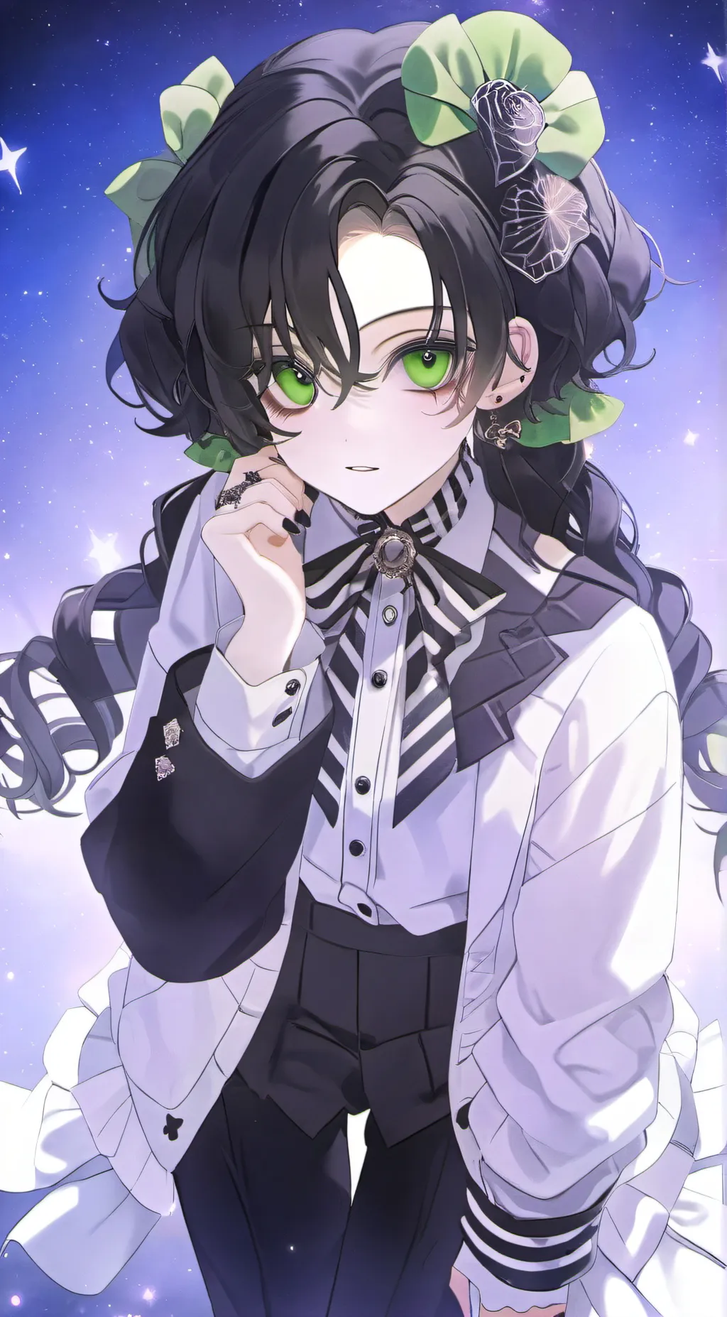 ai character: BeetleJuice  background