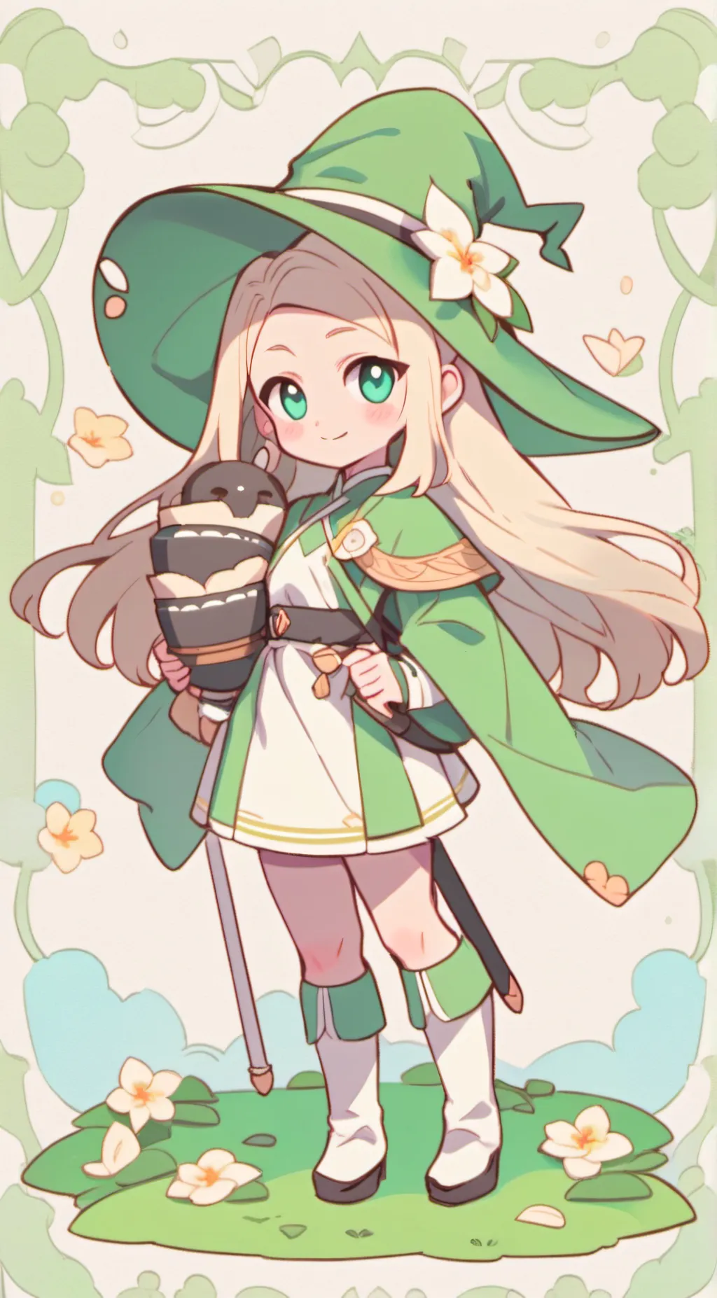 ai character: Sally 💚 background