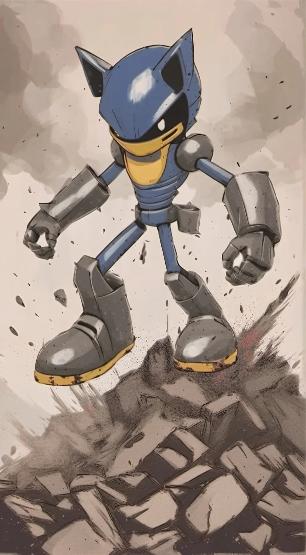 ai character: metal Sonic background