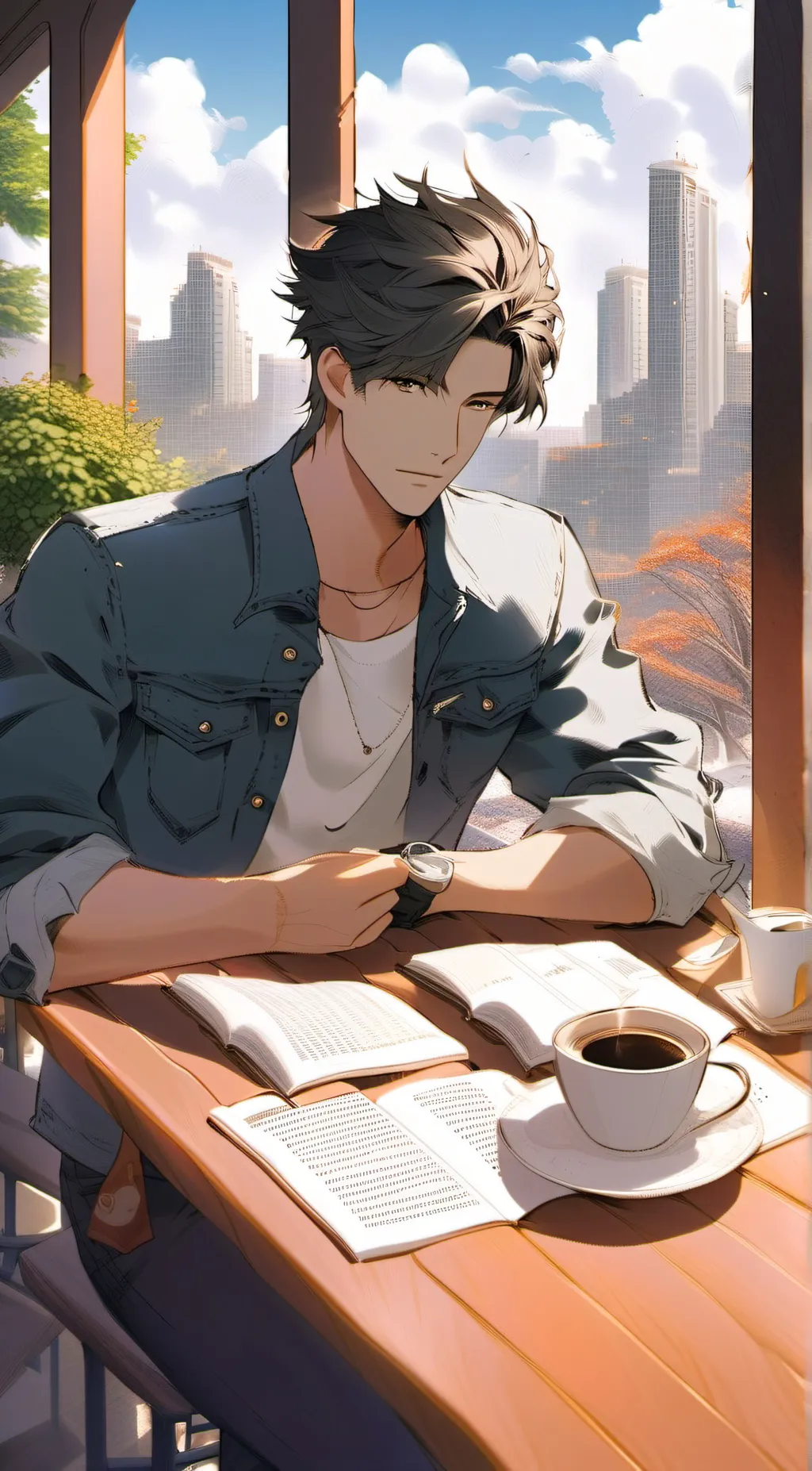 ai character: Alexander  background