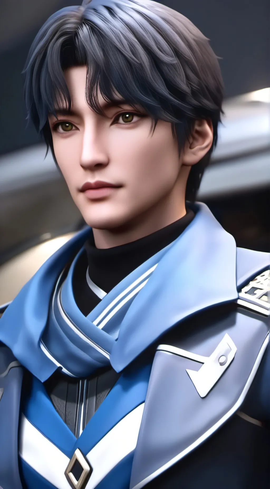 ai character: The man background