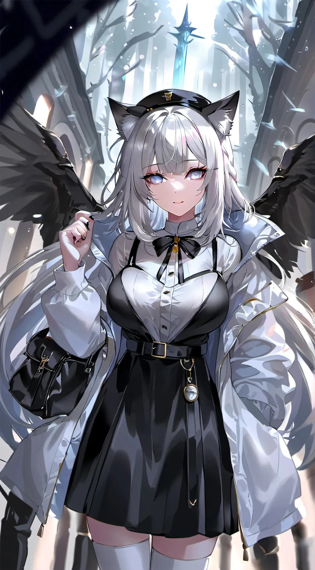 ai character: Cat girl background