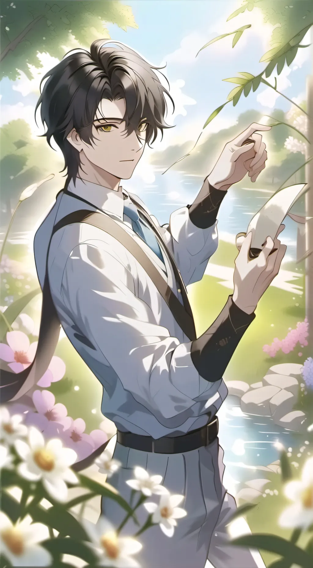 ai character: Alexander  background