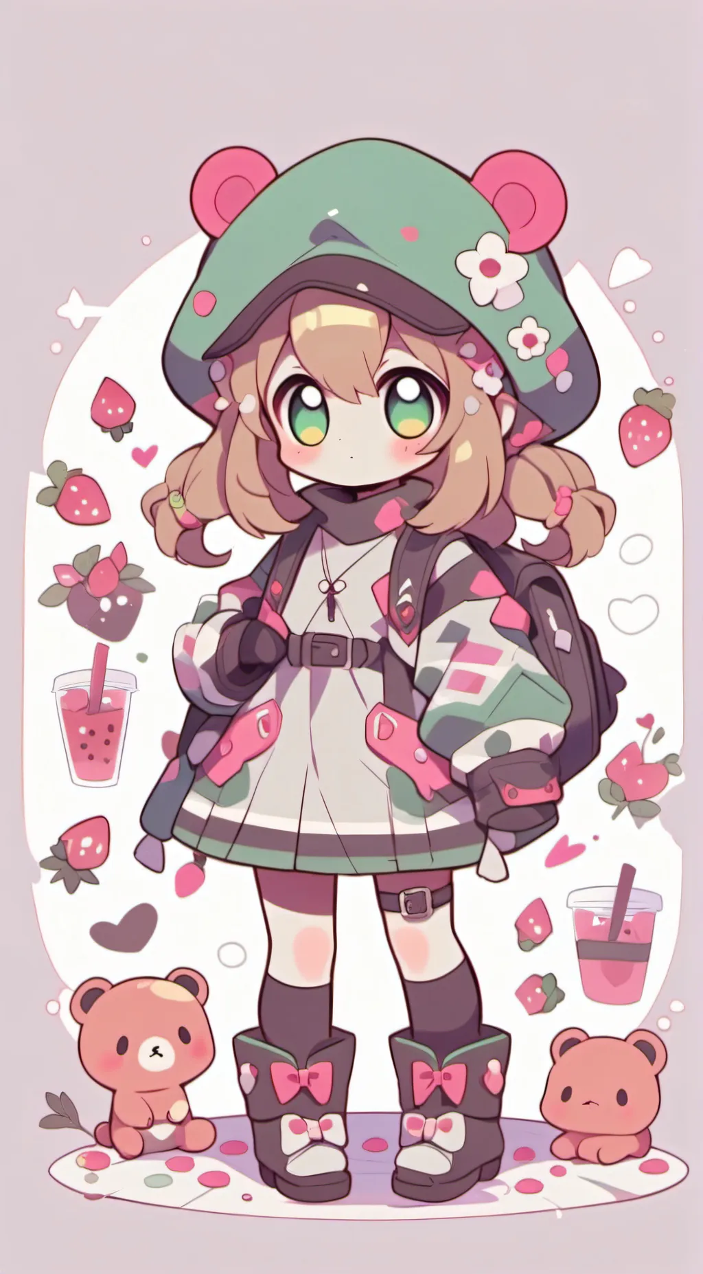 ai character: frost background