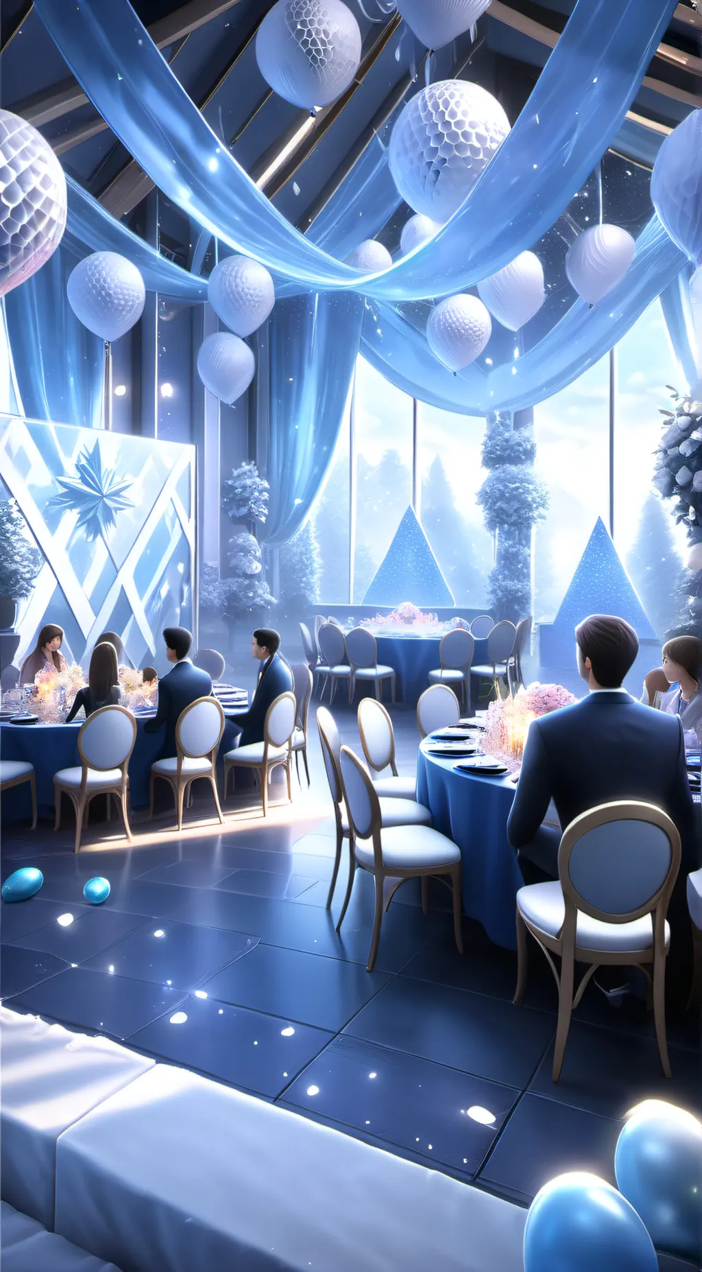 ai character: birthday special background