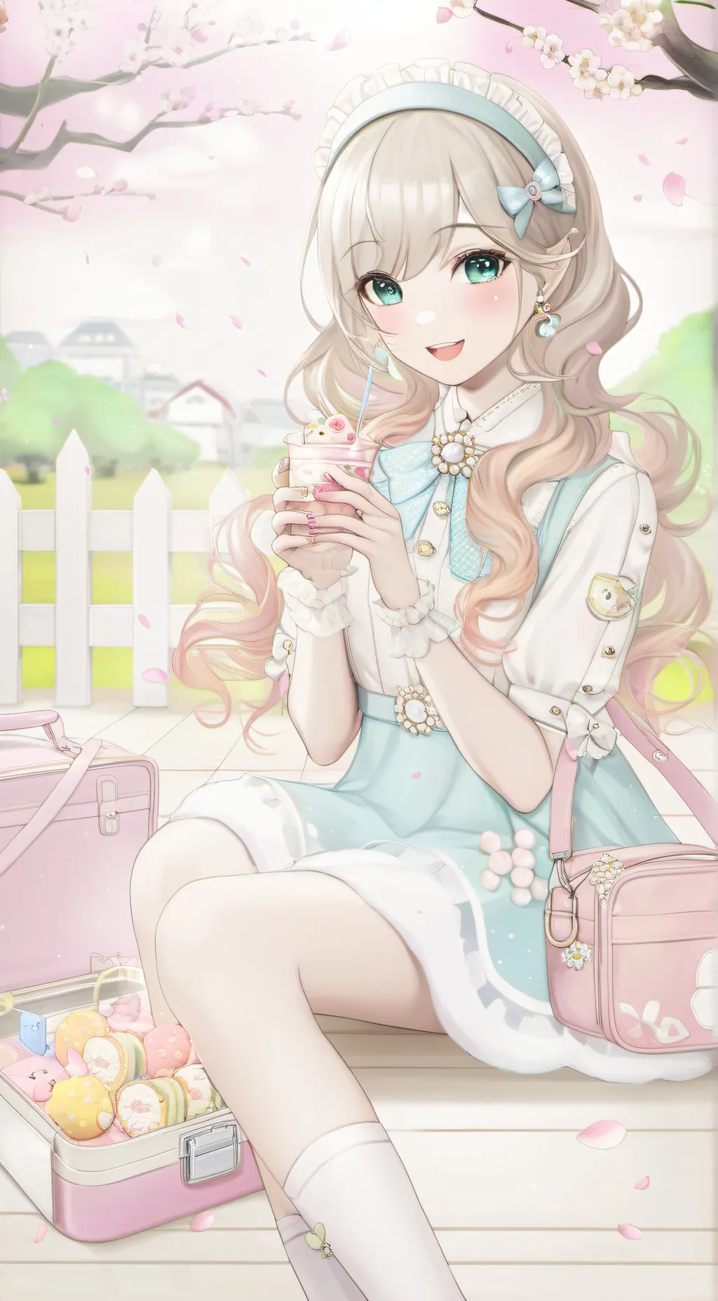 ai character: Blossom background