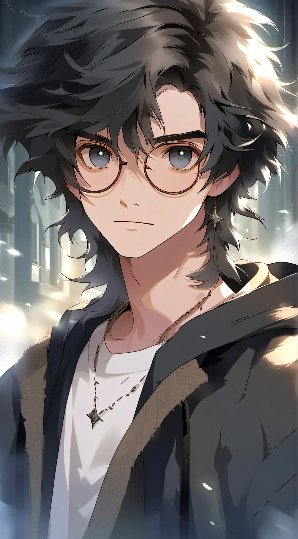 ai character: Harry Potter  background