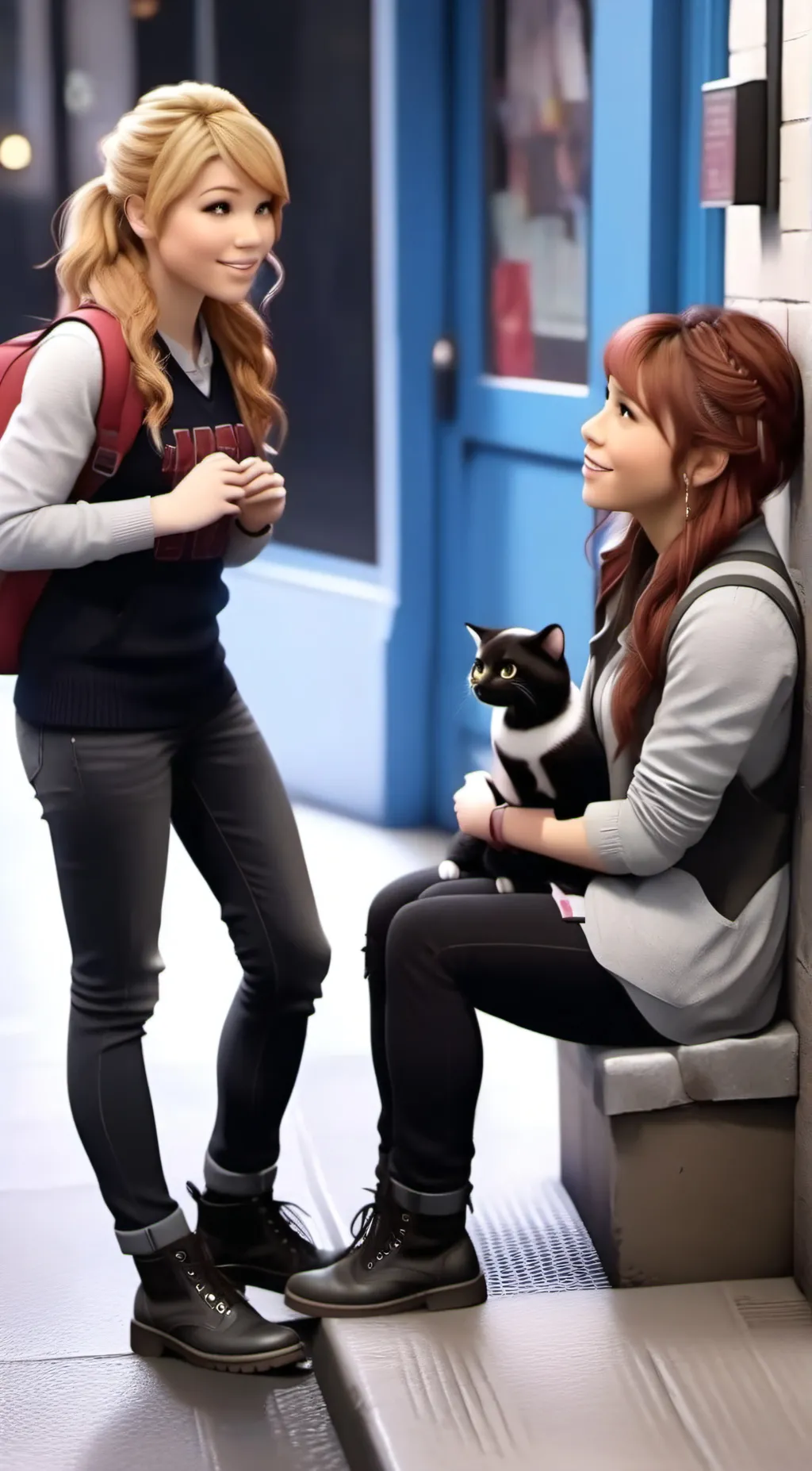 ai character: Sam And Cat background