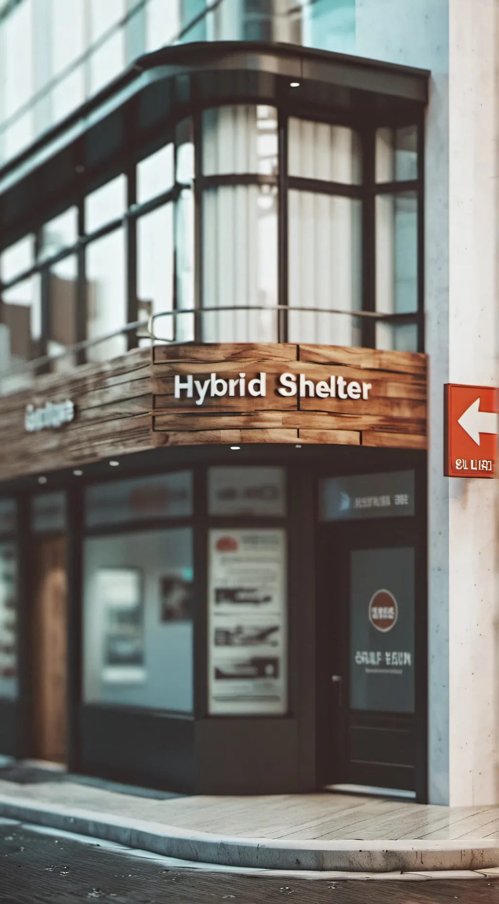 ai character: hybrid shelter  background