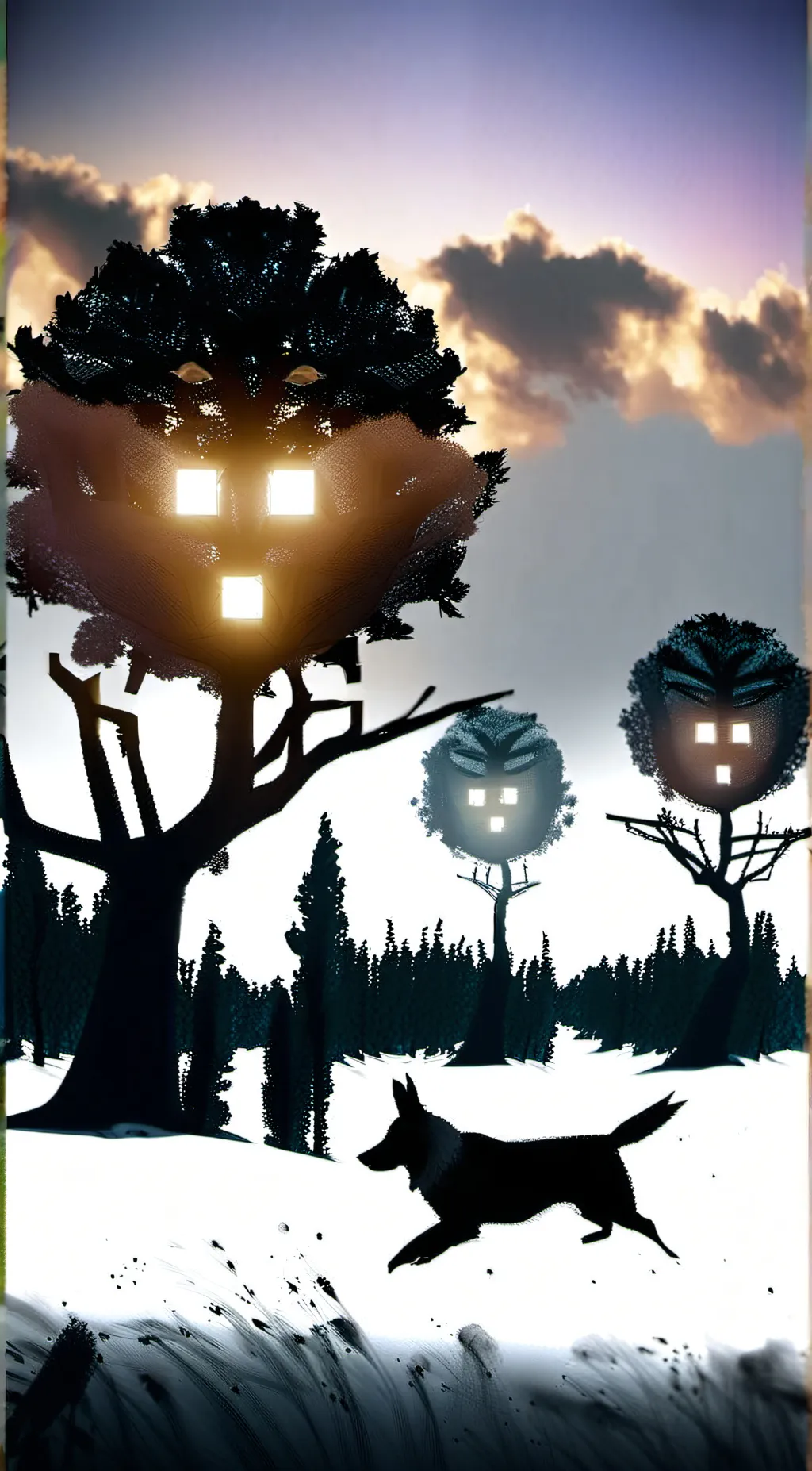 ai character: Strong wolf background