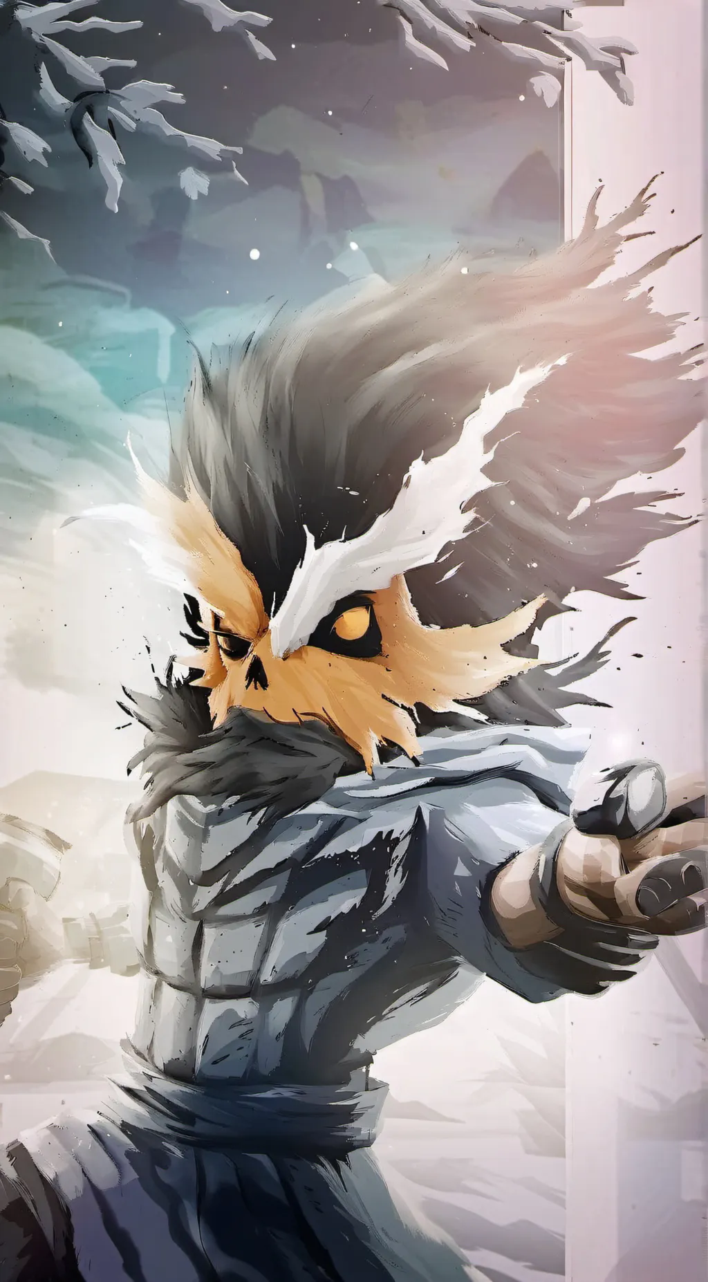 ai character: cool guy background