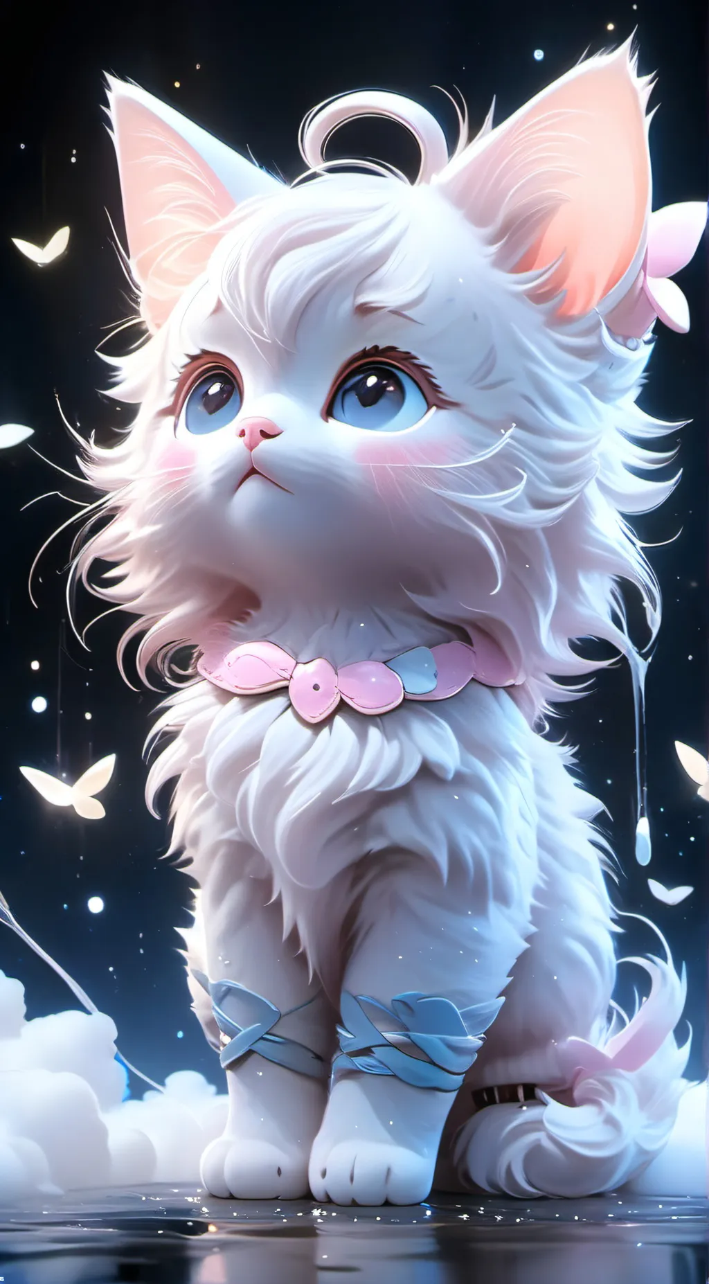 ai character: Fluffy background