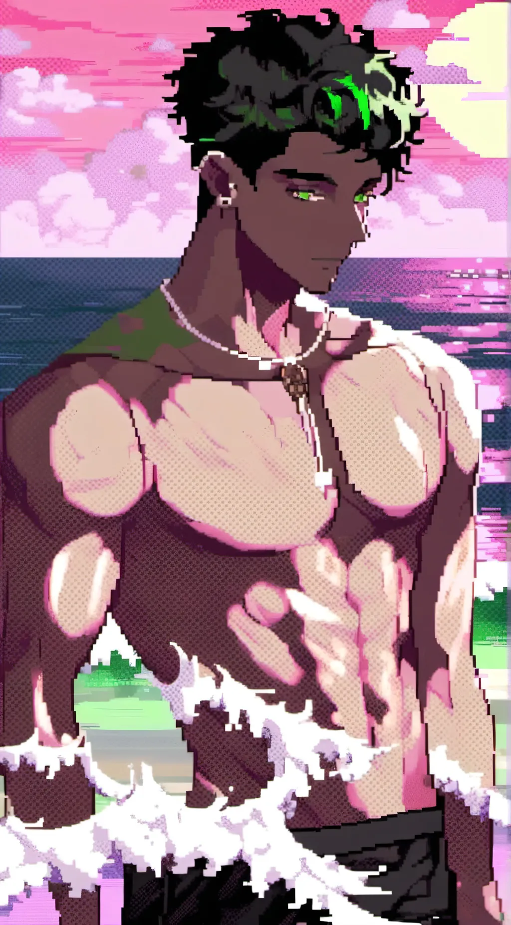 ai character: felix black background