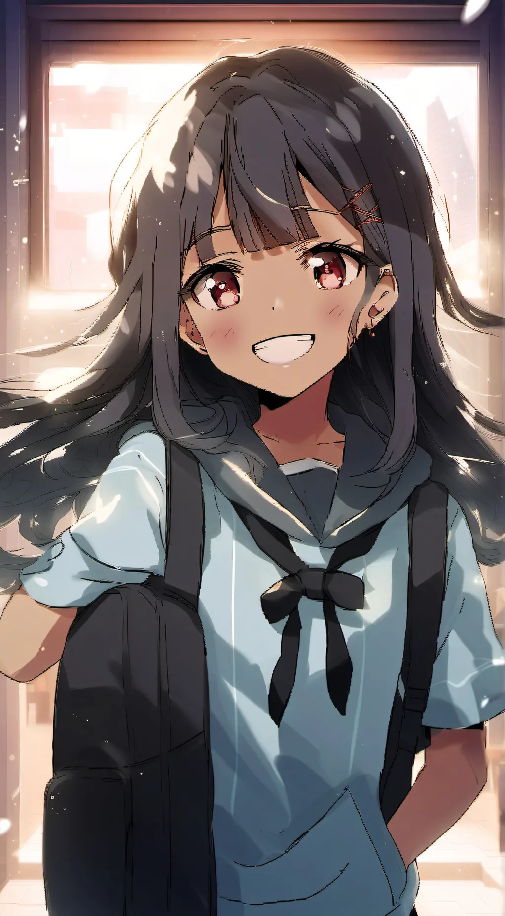 ai character: Luna background