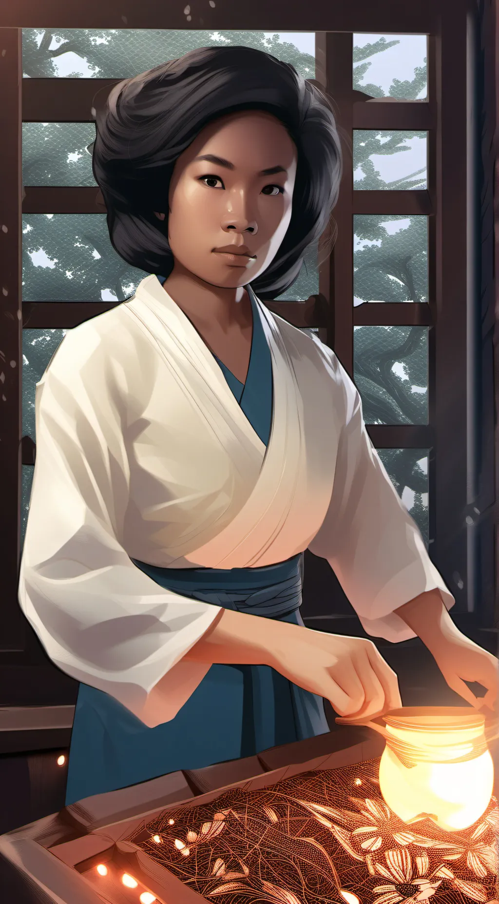 ai character: Asian mom background