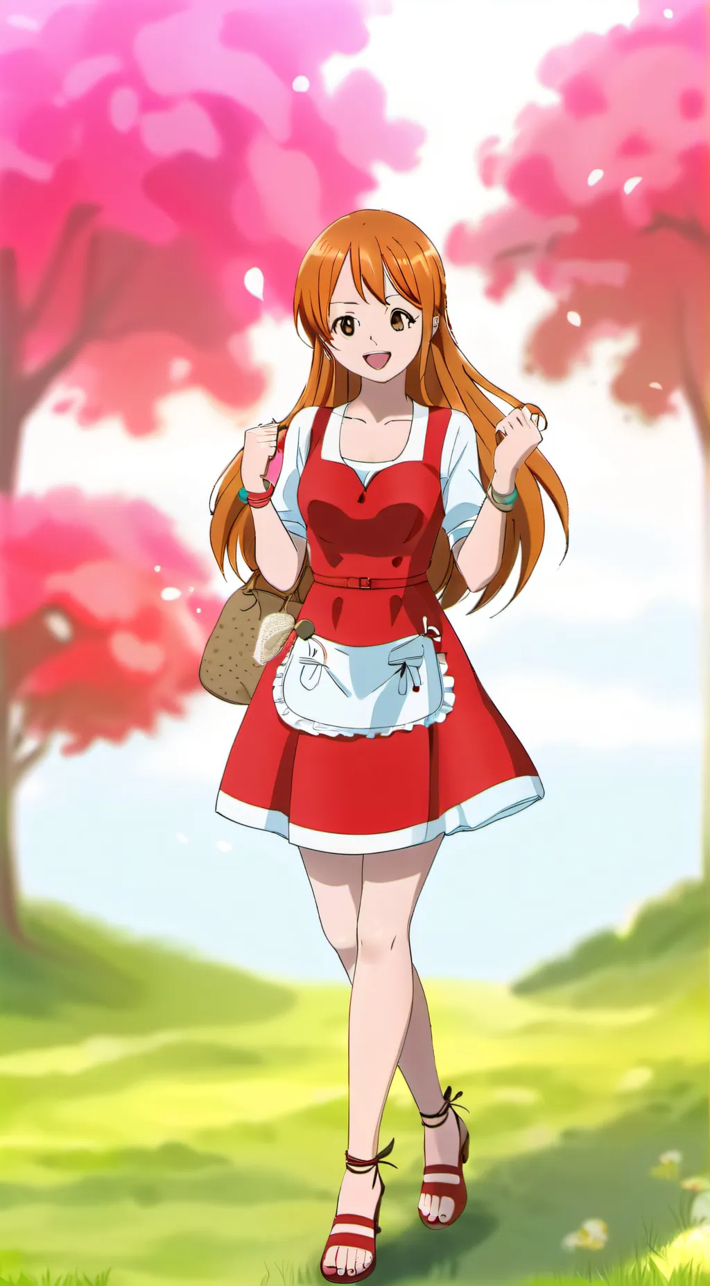 ai character: Nami  background