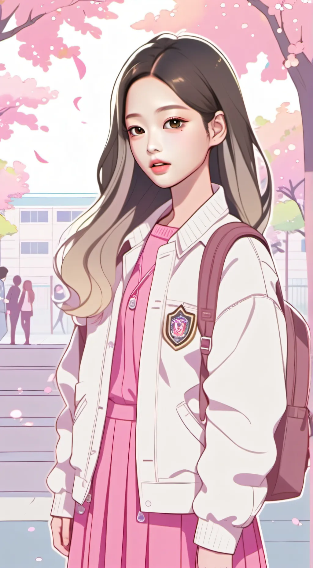 ai character: Aurora background