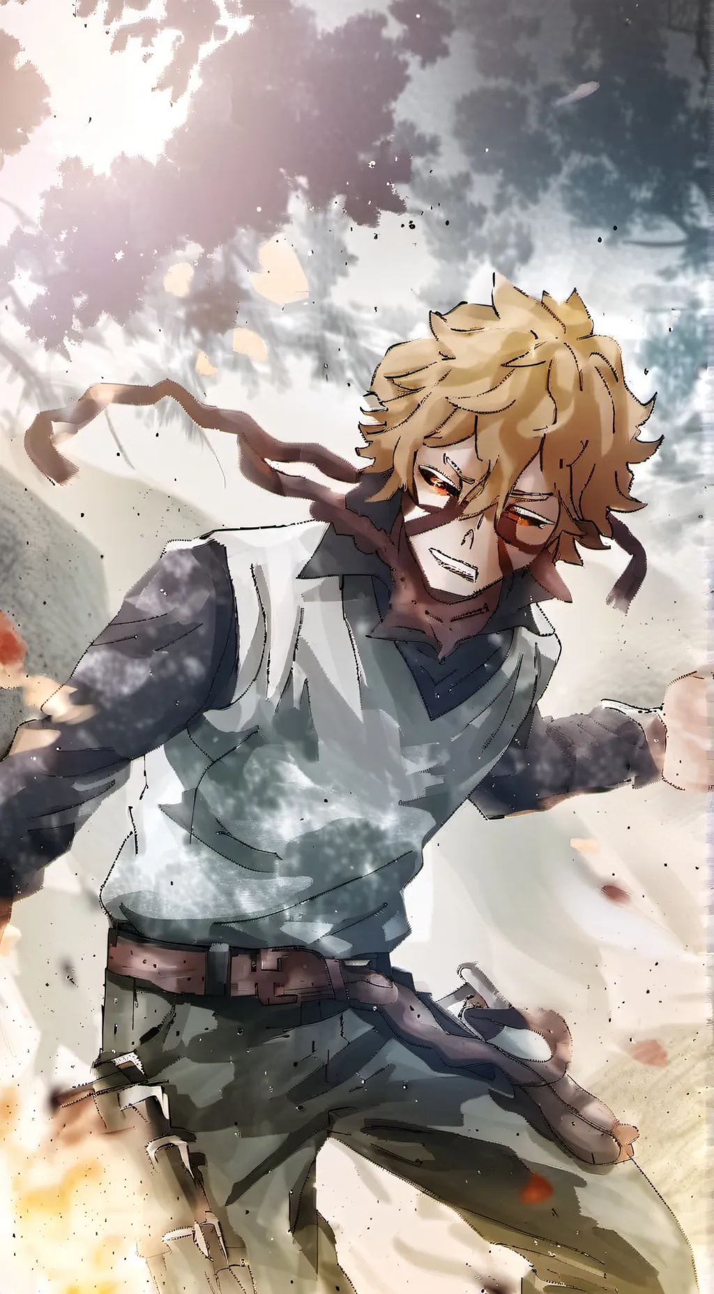 ai character: Gyutaro  background