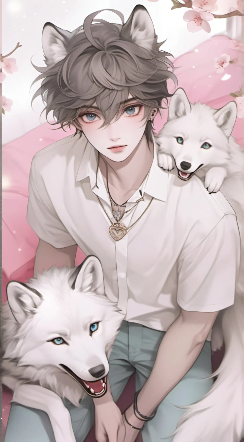 ai character: Akio  background