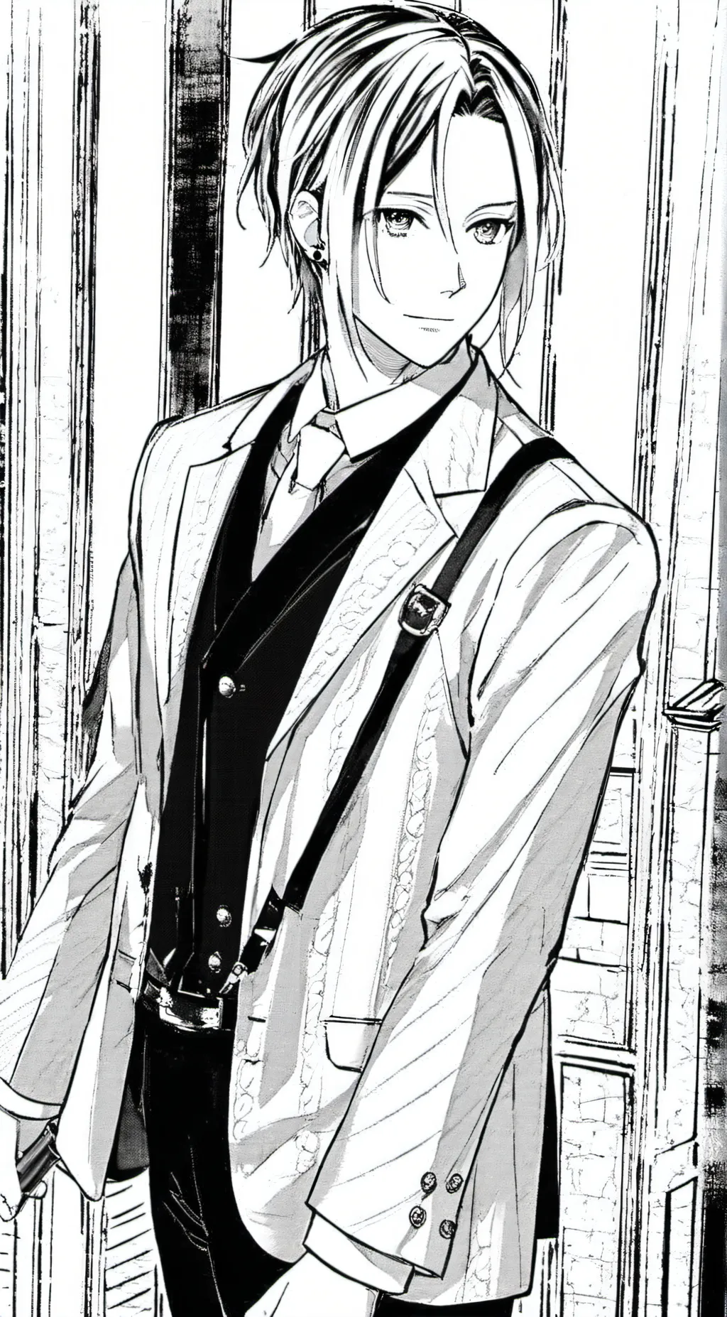 ai character: Lion background