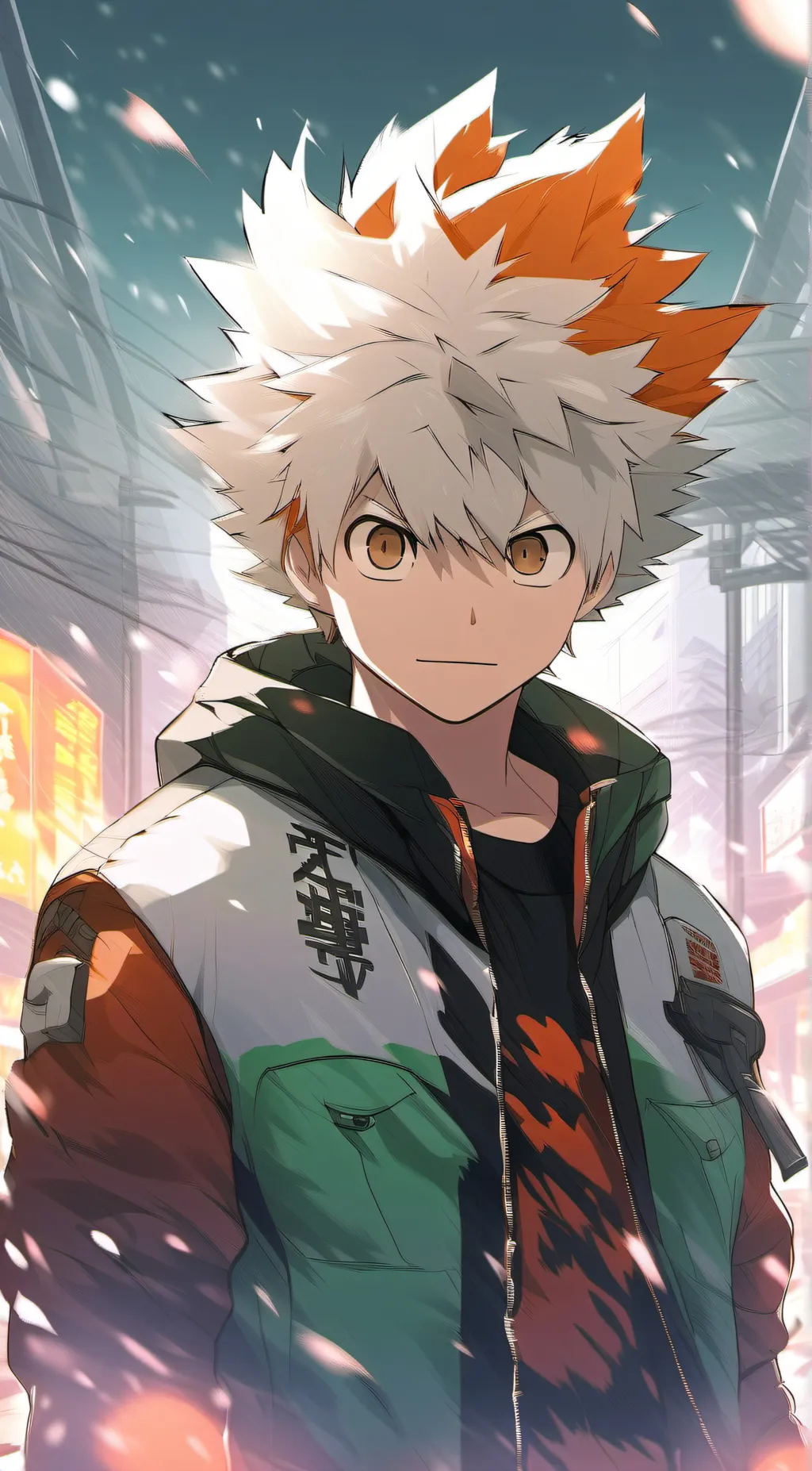 ai character: bakugo  background