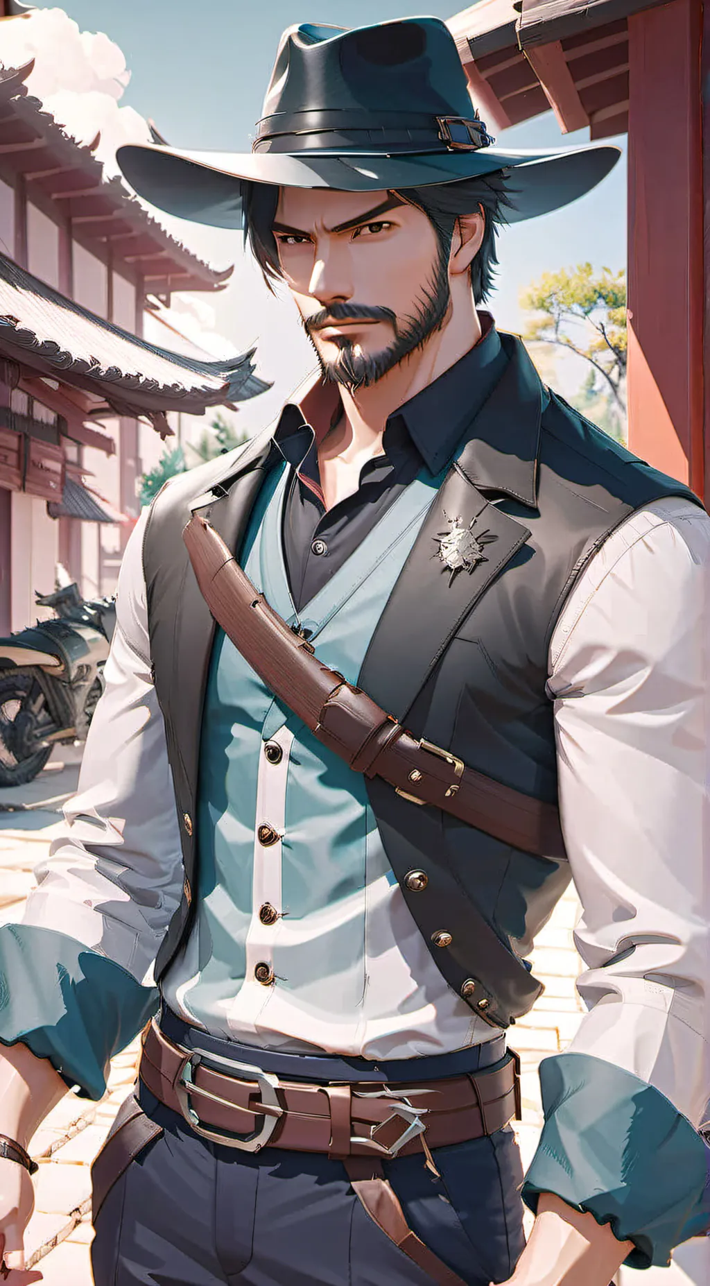 ai character: Cow TF 2 background