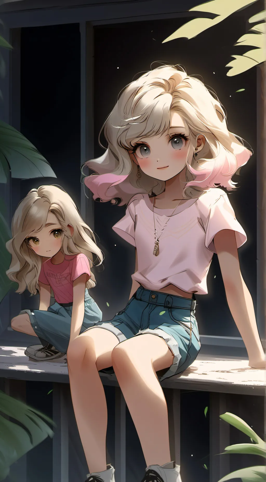 ai character: beth <3 & lulu <3 background