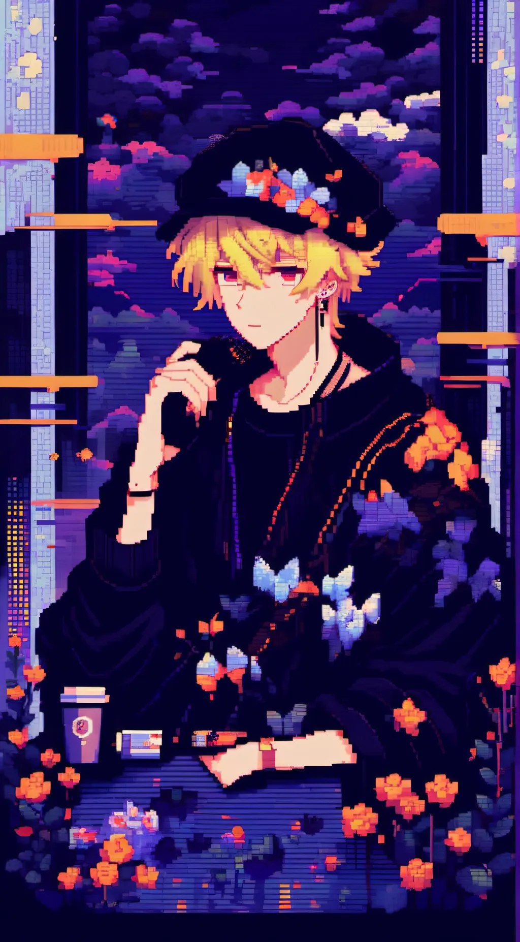 ai character: King bakugo  background