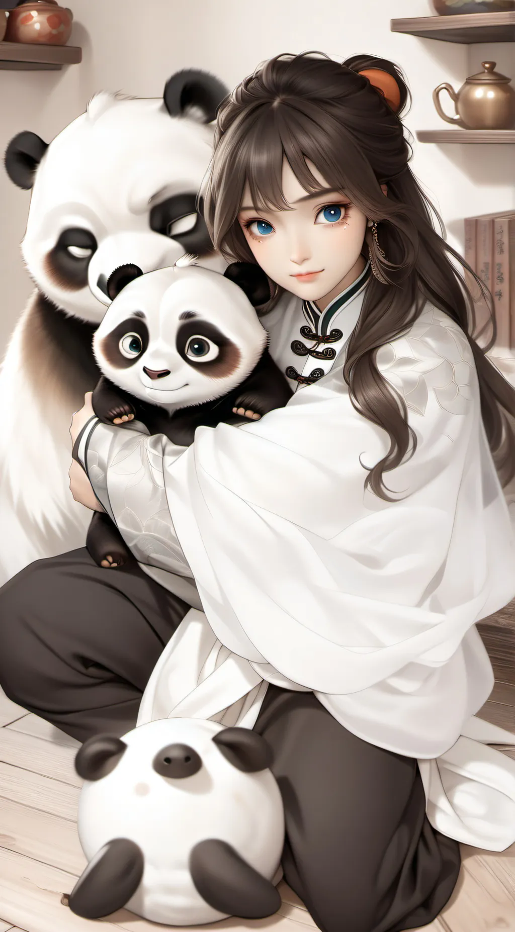 ai character: Kung Fu Panda background